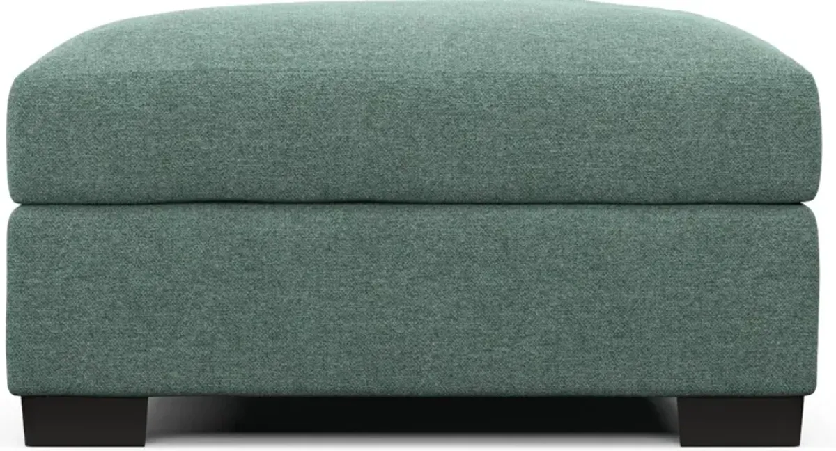 Beckham Hybrid Comfort Ottoman - Bridger Jade