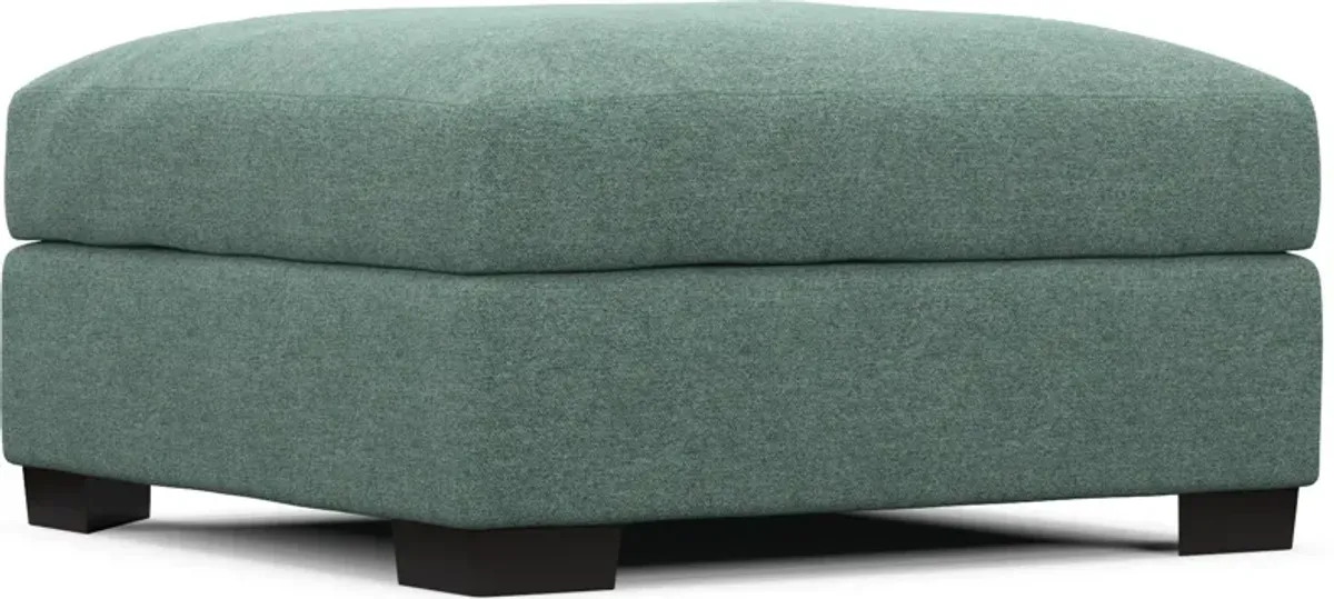 Beckham Hybrid Comfort Ottoman - Bridger Jade