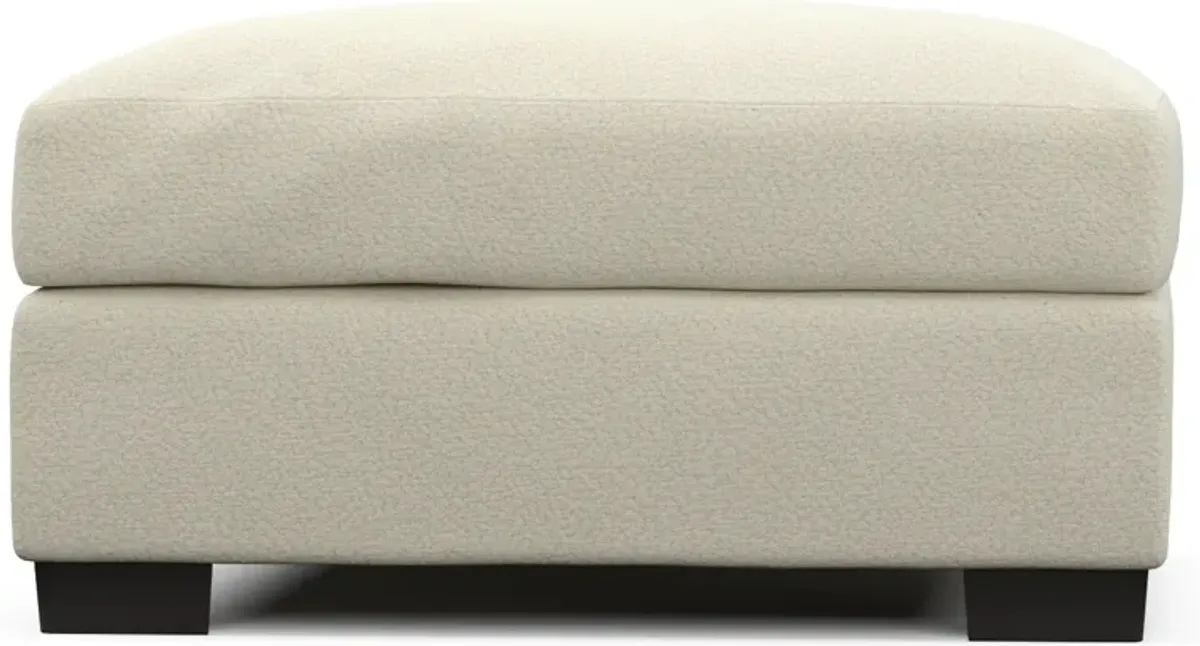 Beckham Hybrid Comfort Ottoman - Fincher Ivory