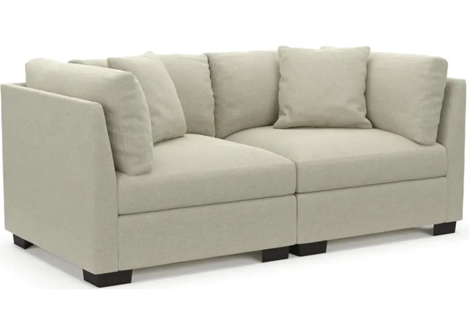 Beckham Hybrid Comfort 2-Piece Sofa - Liv Dove