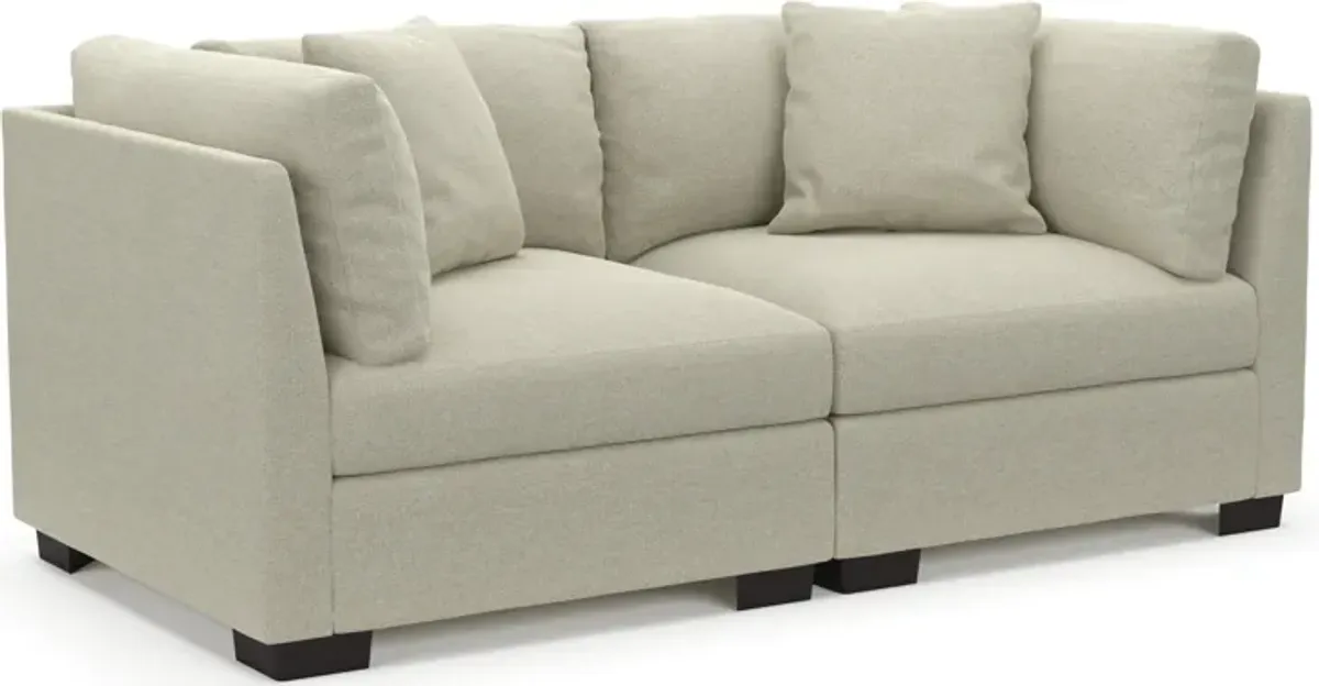 Beckham Hybrid Comfort 2-Piece Sofa - Liv Dove