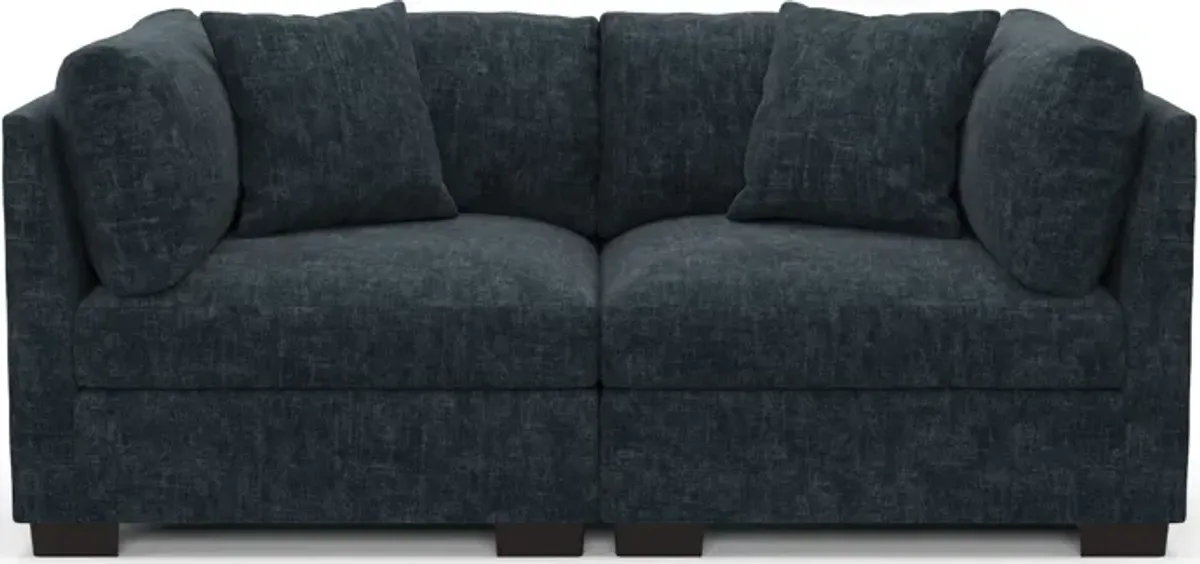 Beckham Hybrid Comfort 2-Piece Sofa - Argo Navy