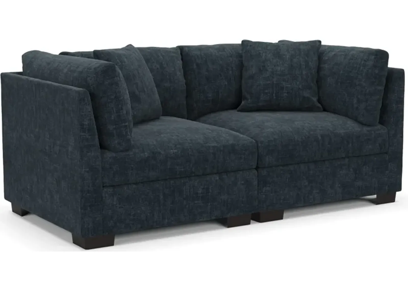 Beckham Hybrid Comfort 2-Piece Sofa - Argo Navy