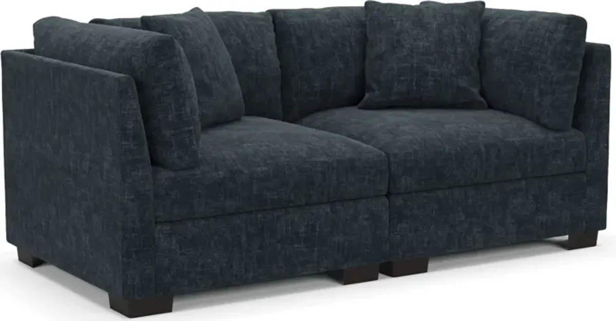 Beckham Hybrid Comfort 2-Piece Sofa - Argo Navy