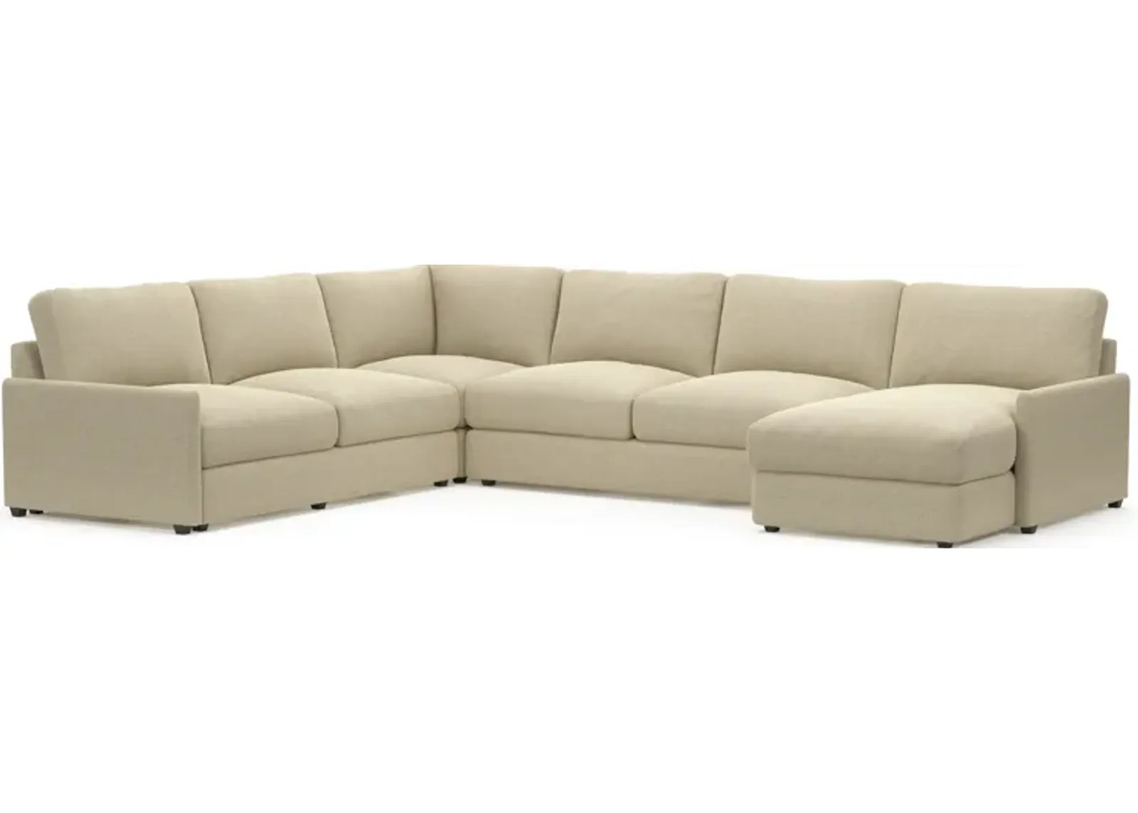 Jasper Hybrid Comfort Eco Performance 4-Piece Sectional - Broderick Sand