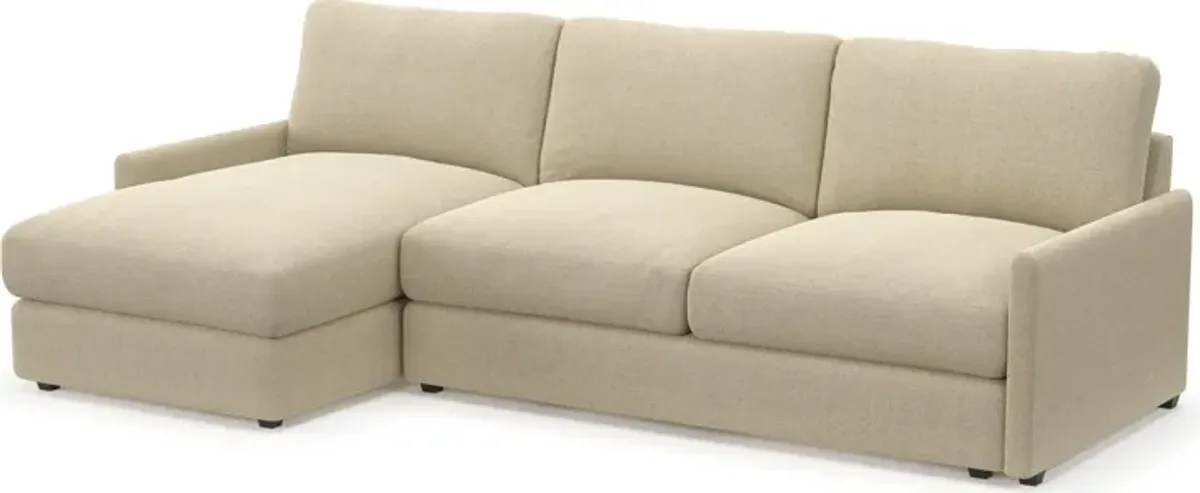 Jasper Foam Comfort Eco Performance 2-Piece Sectional - Broderick Sand