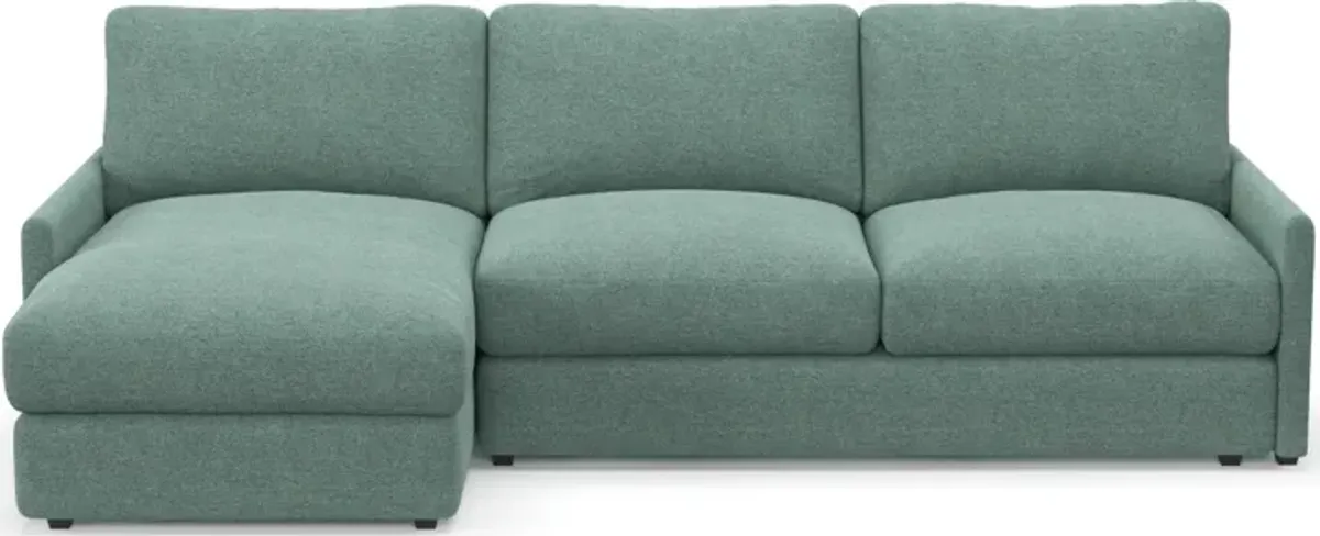 Jasper Foam Comfort Eco Performance 2-Piece Sectional - Bridger Jade