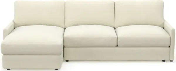 Jasper Foam Comfort Eco Performance 2-Piece Sectional - Fincher Ivory