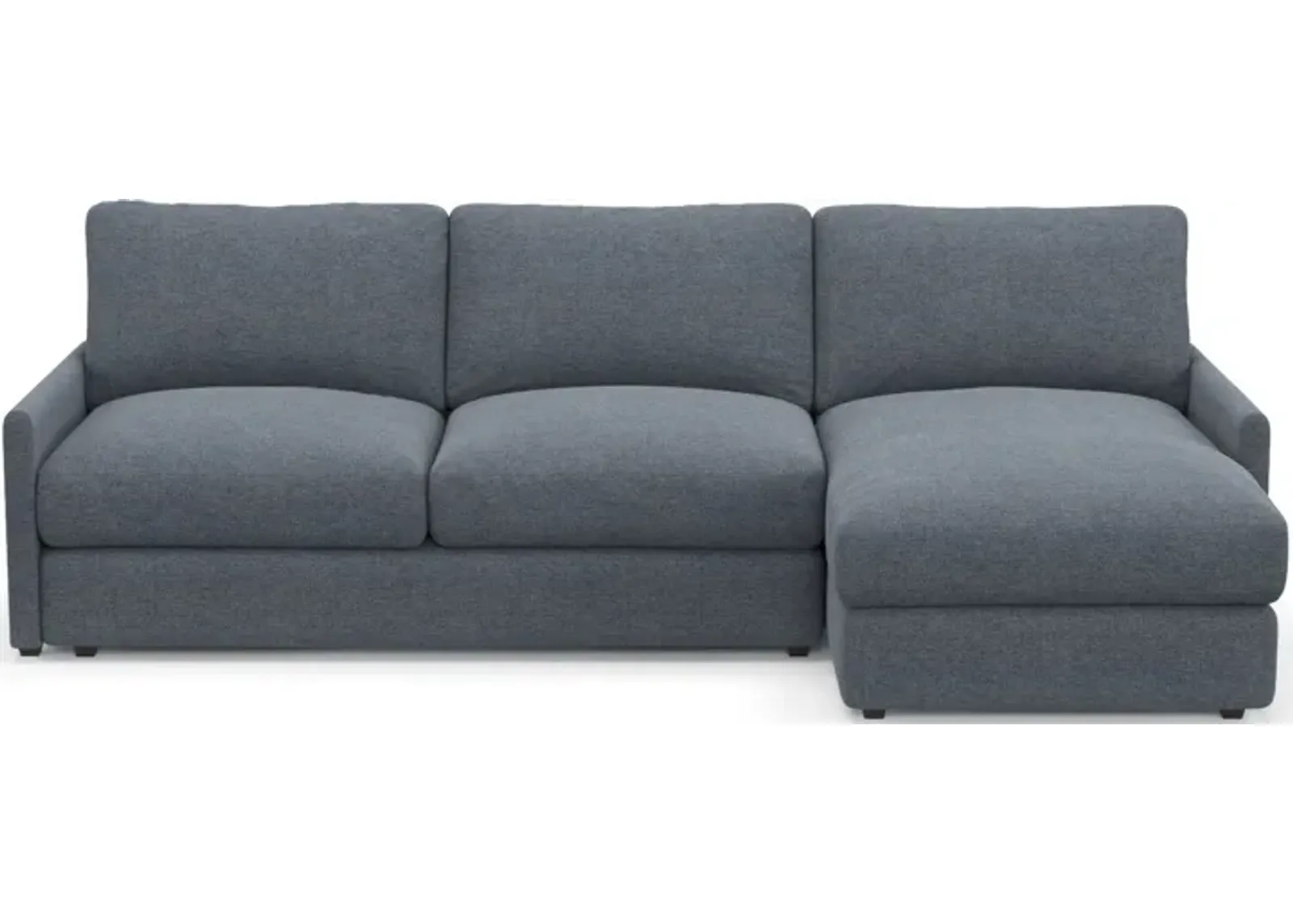 Jasper Hybrid Comfort Eco Performance 2-Piece Sectional - Bridger Navy