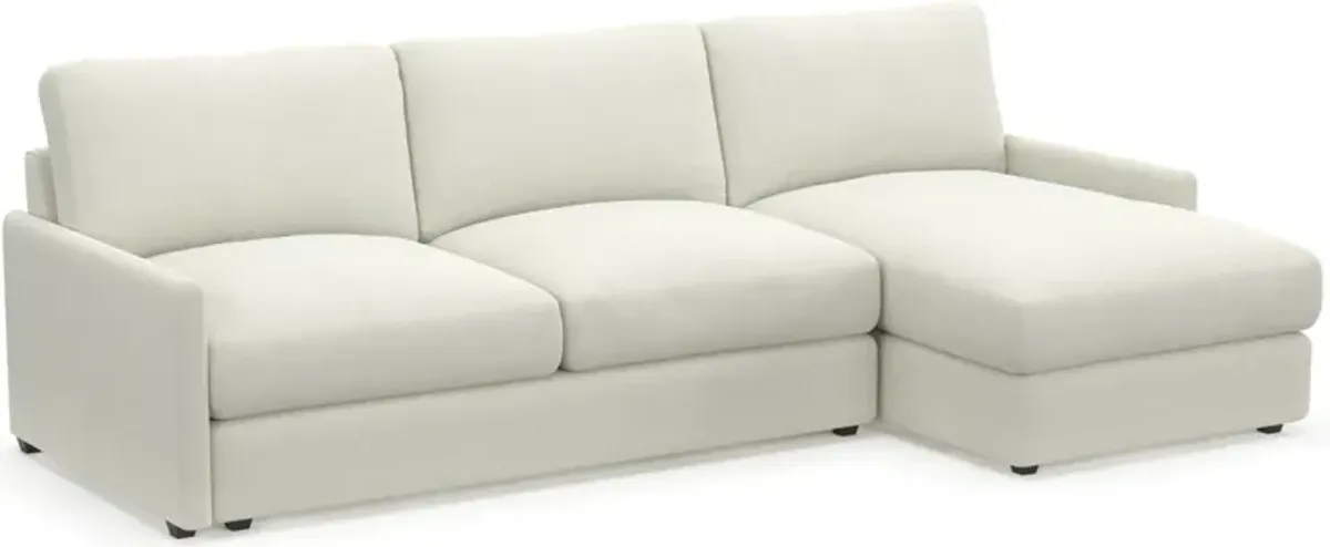 Jasper Hybrid Comfort Eco Performance 2-Piece Sectional - Liv Arctic