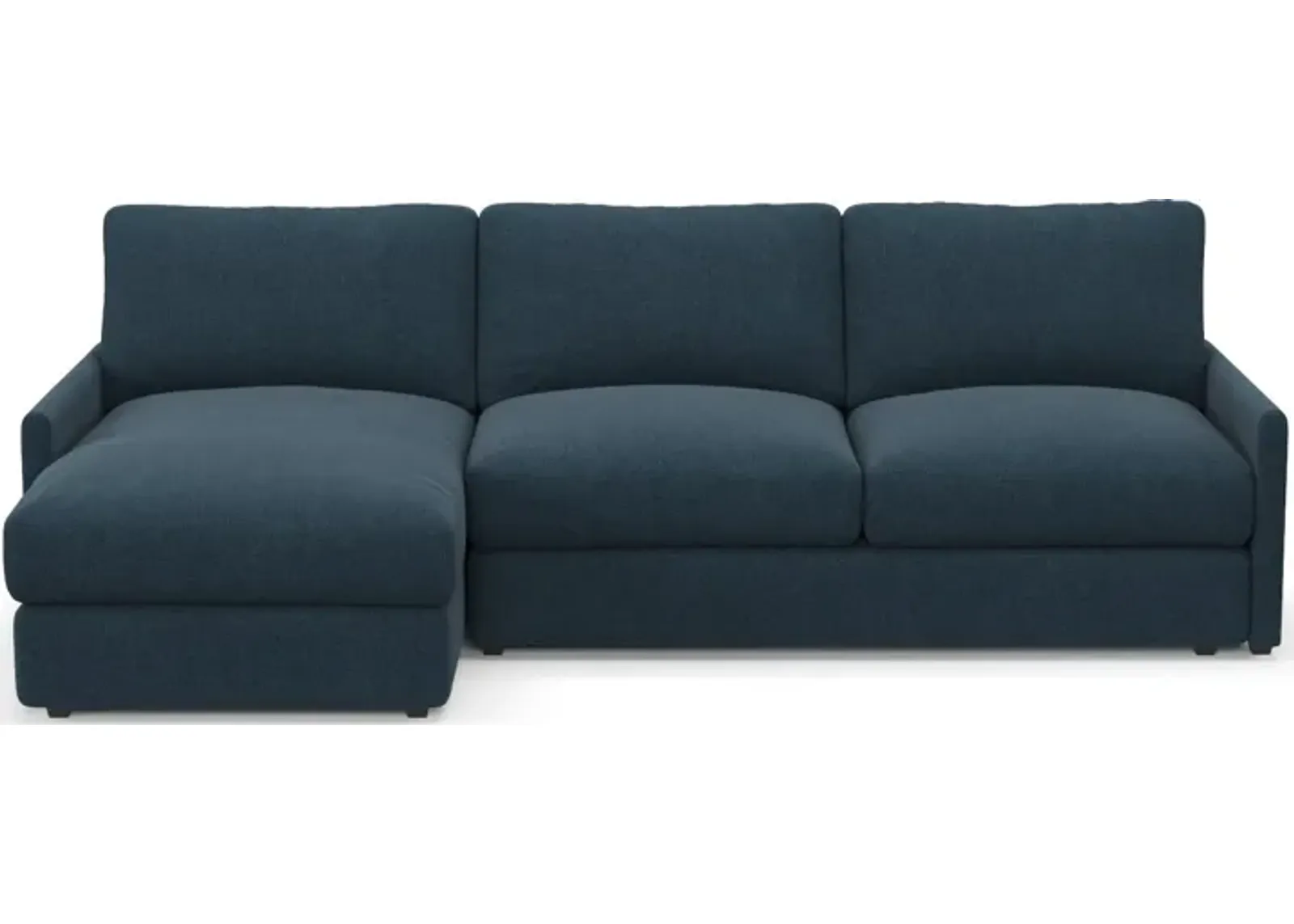 Jasper Hybrid Comfort Eco Performance 2-Piece Sectional - Broderick Indigo