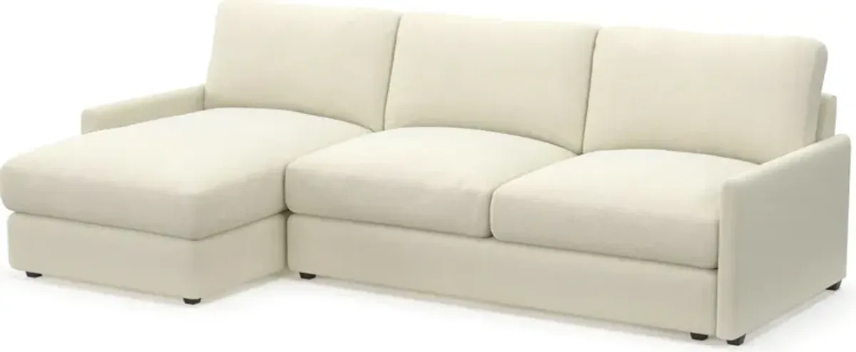 Jasper Hybrid Comfort Eco Performance 2-Piece Sectional - Fincher Ivory