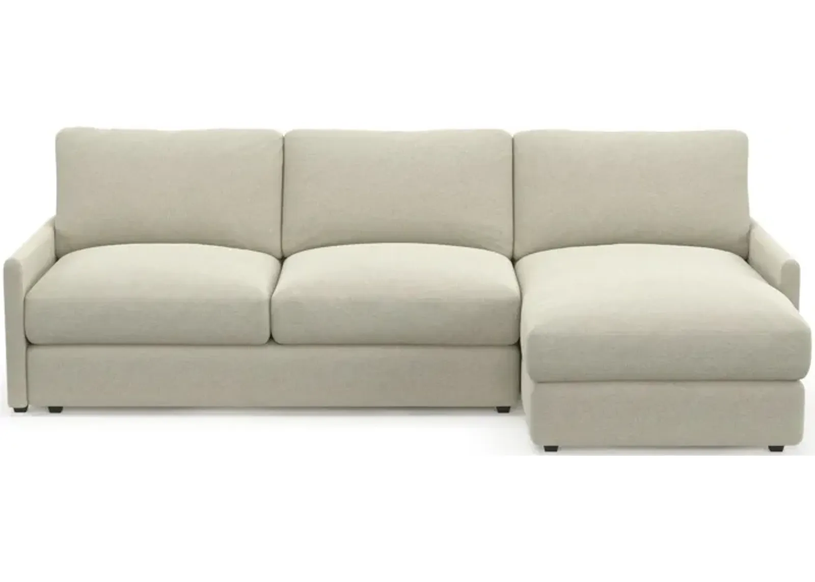 Jasper Foam Comfort Eco Performance 2-Piece Sectional - Liv Dove