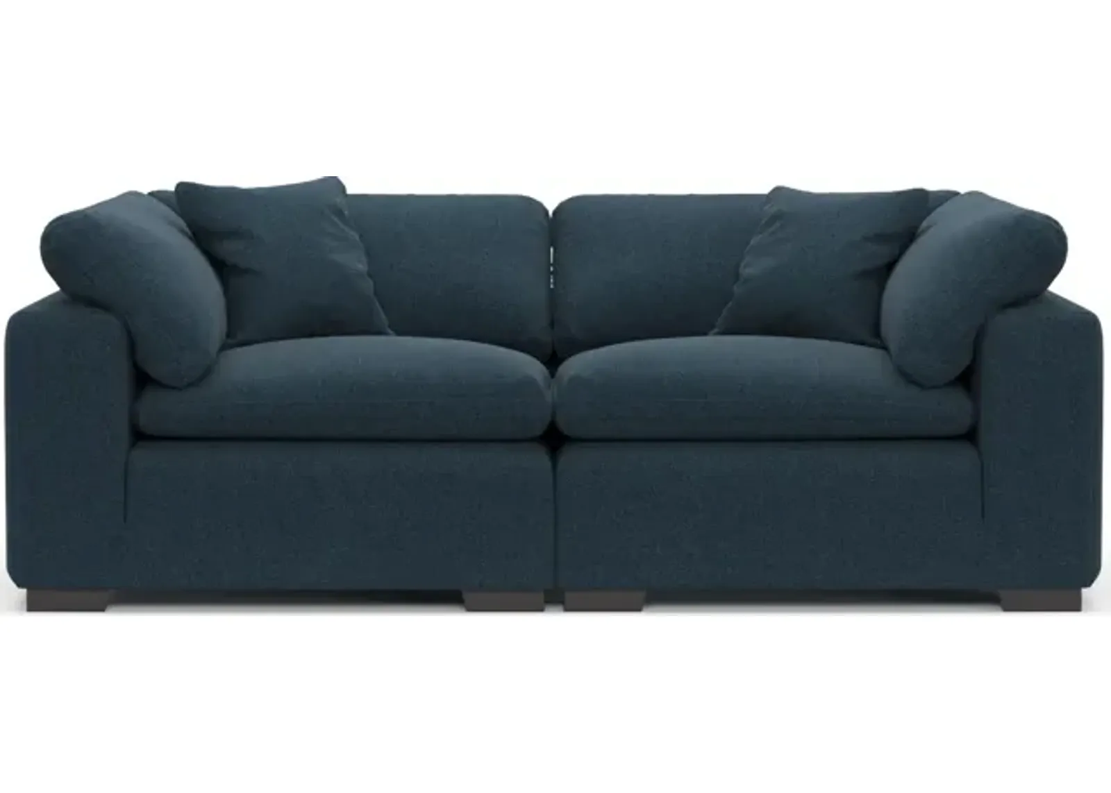 Plush Feathered Comfort Eco Performance 2-Piece Sofa - Broderick Indigo