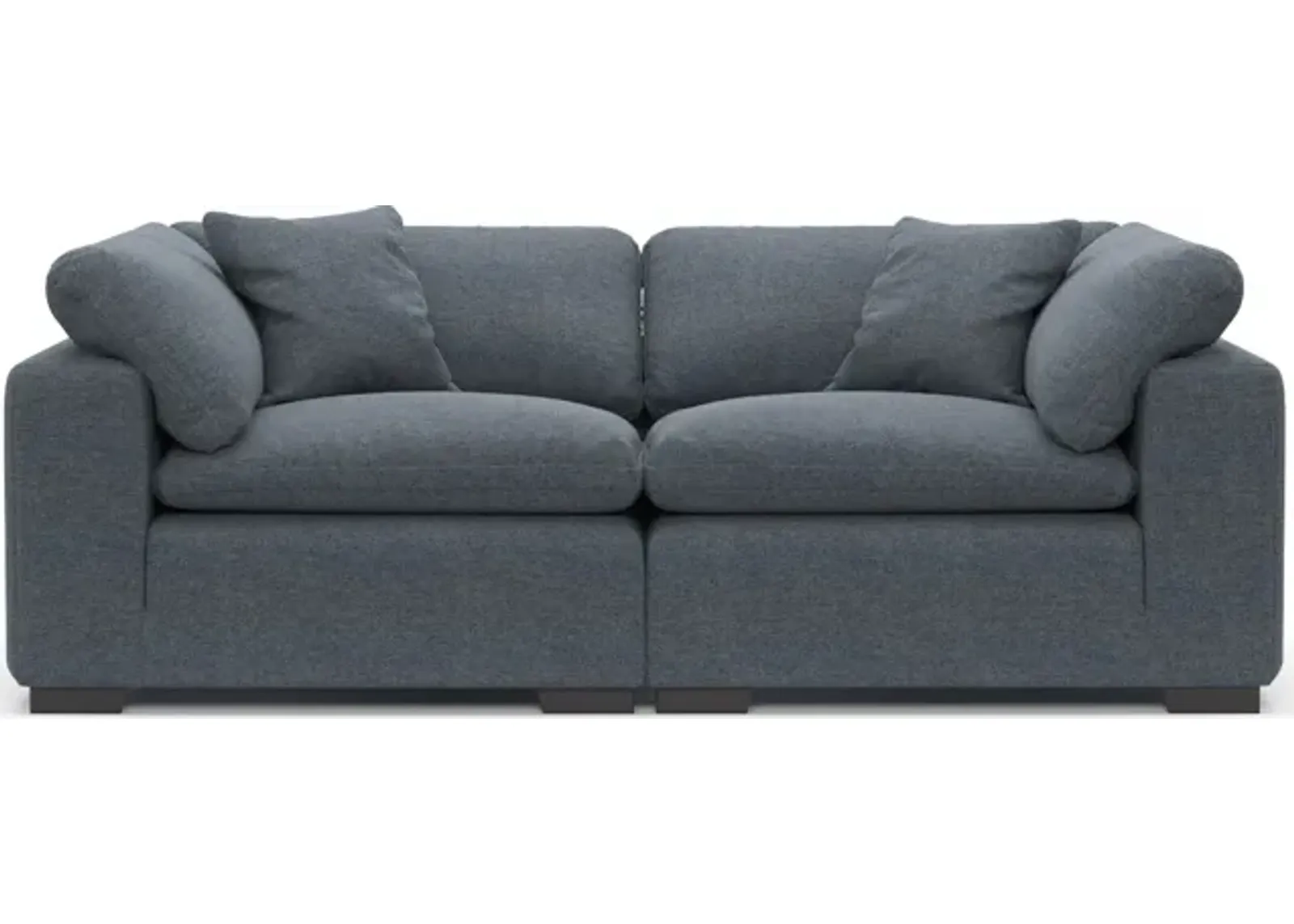 Plush Feathered Comfort Eco Performance 2-Piece Sofa - Bridger Navy