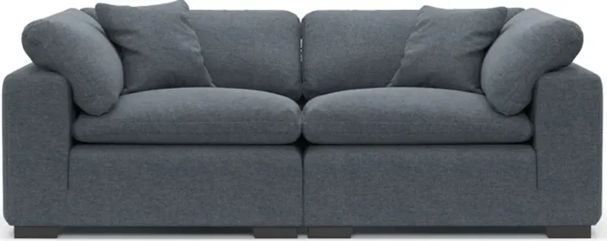 Plush Feathered Comfort Eco Performance 2-Piece Sofa - Bridger Navy