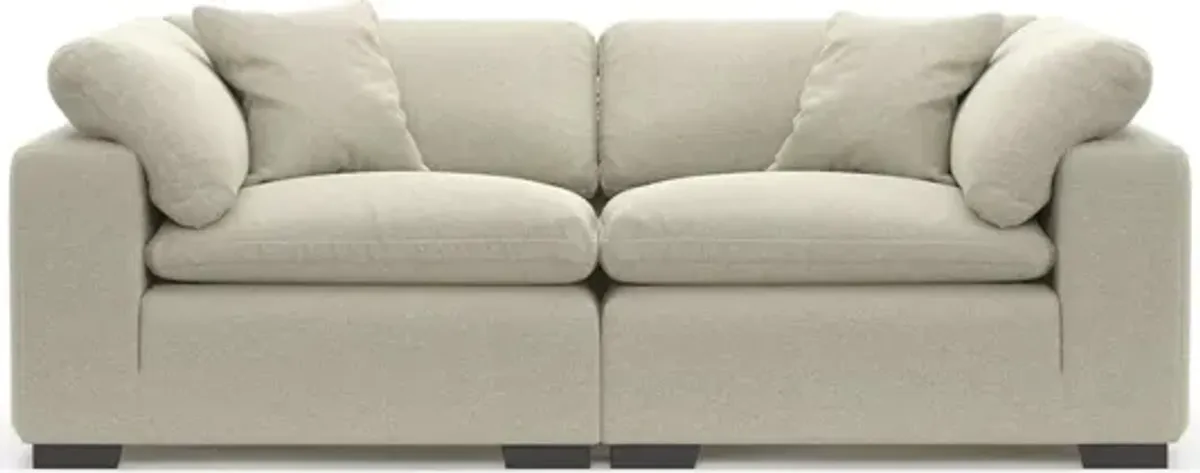 Plush Feathered Comfort Eco Performance 2-Piece Sofa - Liv Dove