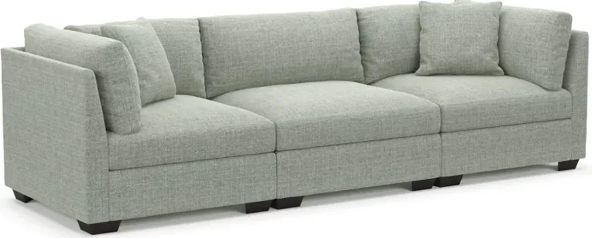 Beckham Hybrid Comfort 3-Piece Sofa - Broderick Sea Glass