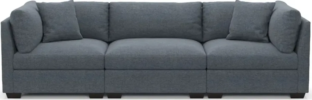 Beckham Hybrid Comfort 3-Piece Sofa - Bridger Navy