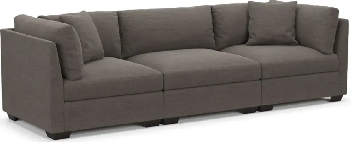 Beckham Hybrid Comfort 3-Piece Sofa - Presidio Steel