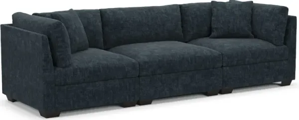 Beckham Hybrid Comfort 3-Piece Sofa - Argo Navy