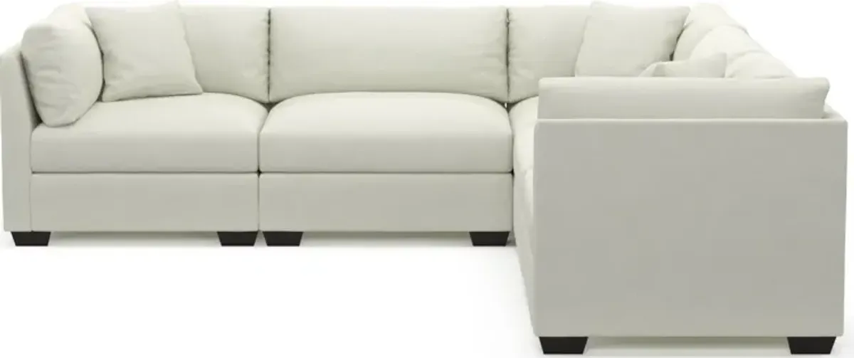 Beckham Foam Comfort 5-Piece Sectional - LIV ARCTIC