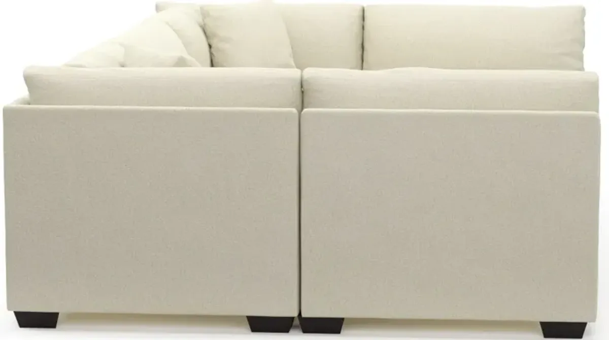 Beckham Hybrid Comfort 6-Piece Pit Sectional - Fincher Ivory