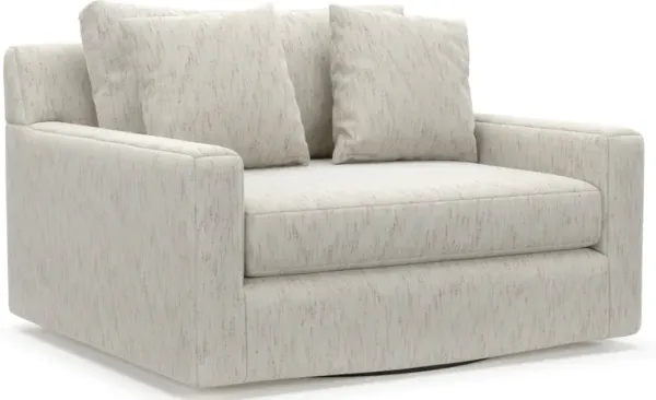 Cade Foam Comfort Accent Swivel Chair - P.T. Cream