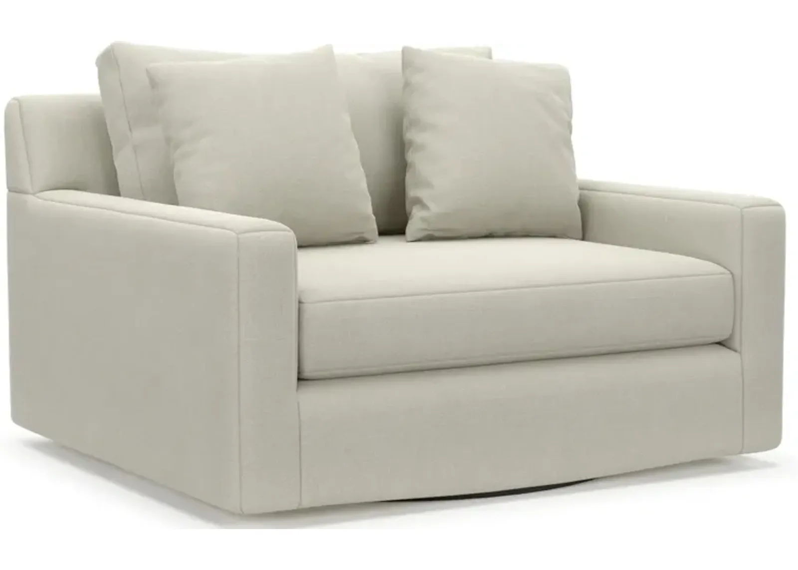 Cade Foam Comfort Accent Swivel Chair - Anders Ivory