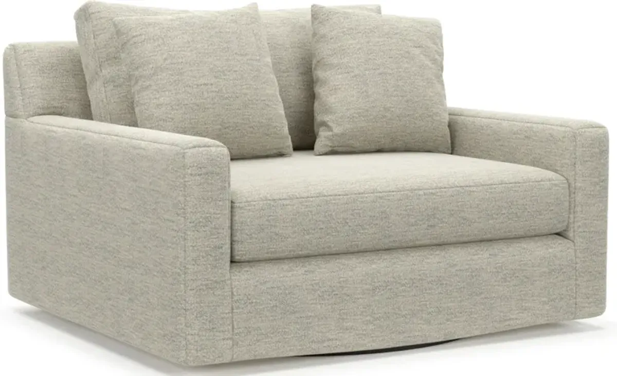 Cade Hybrid Comfort Accent Swivel Chair - Merino Chalk