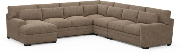 Boston Foam Comfort Sectional - Argo Java
