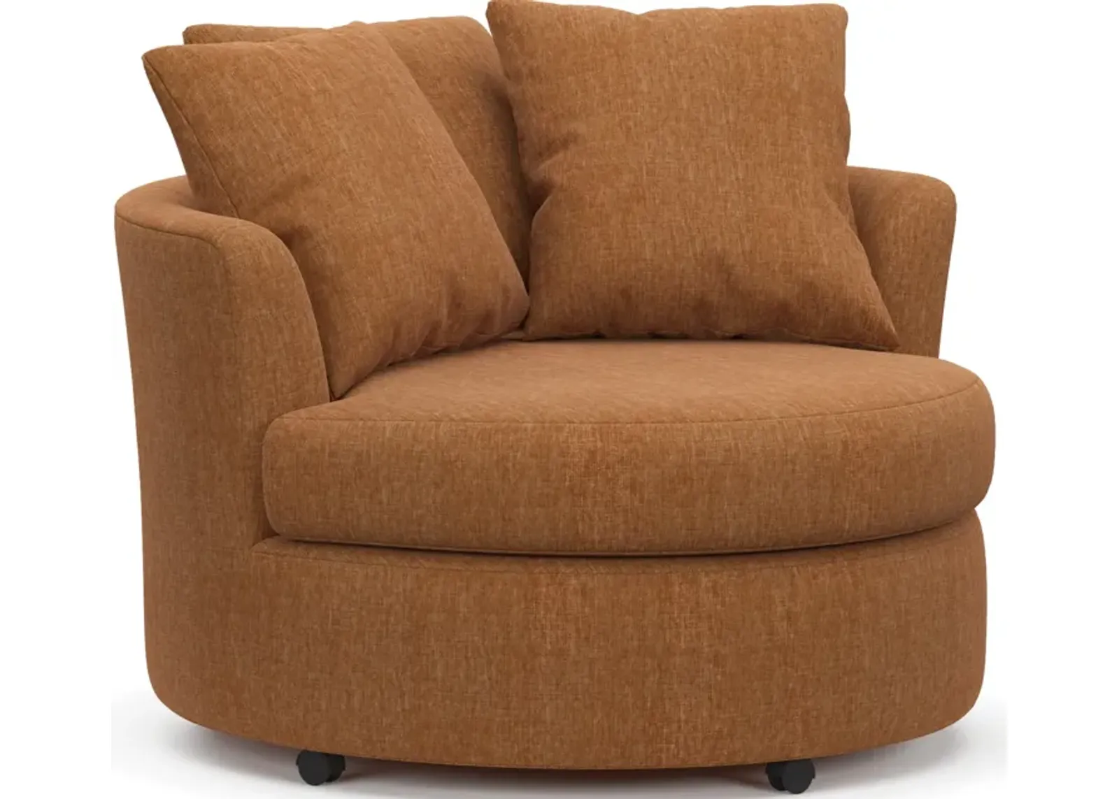 Orren Swivel Accent Chair - Contessa Ginger