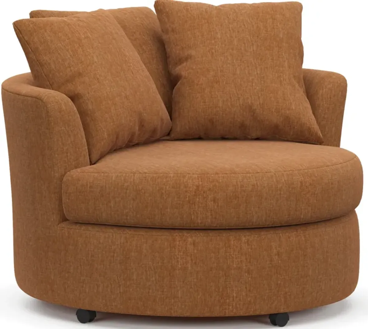 Orren Swivel Accent Chair - Contessa Ginger