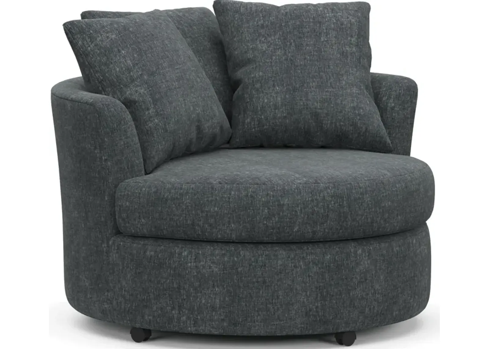 Orren Swivel Accent Chair - Contessa Shadow