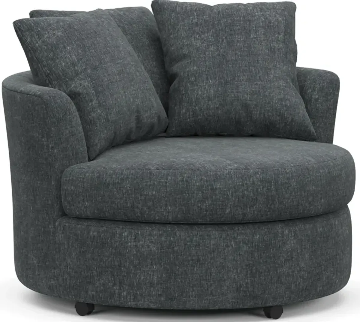 Orren Swivel Accent Chair - Contessa Shadow