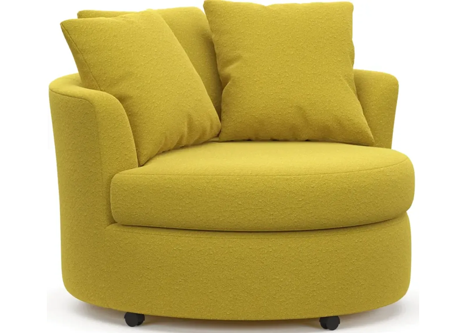 Orren Swivel Accent Chair - Bloke Goldenrod