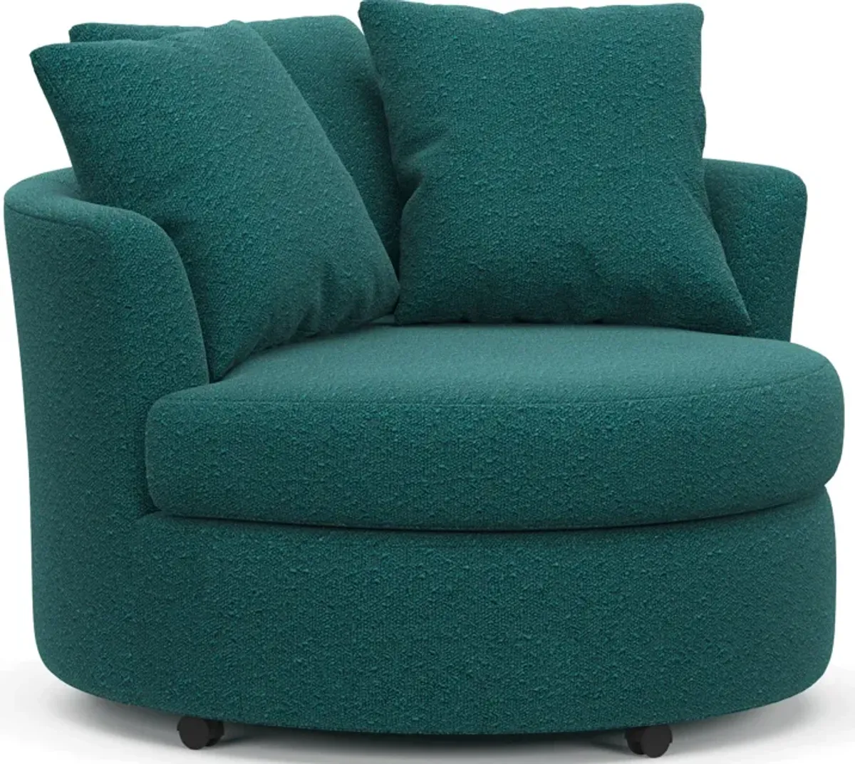 Orren Swivel Accent Chair - Bloke Peacock