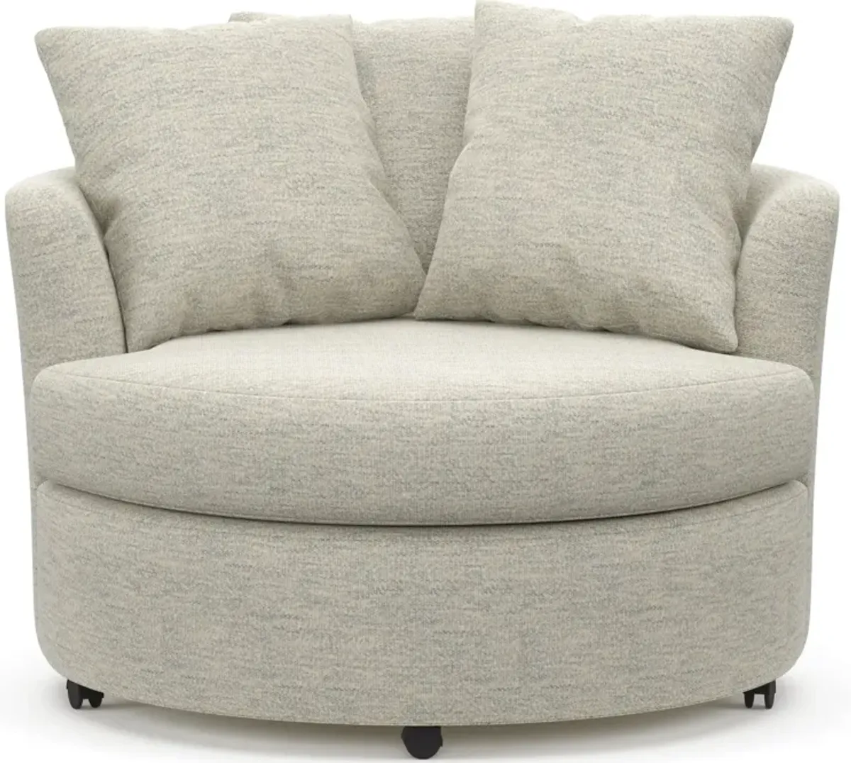 Orren Swivel Accent Chair - Merino Chalk