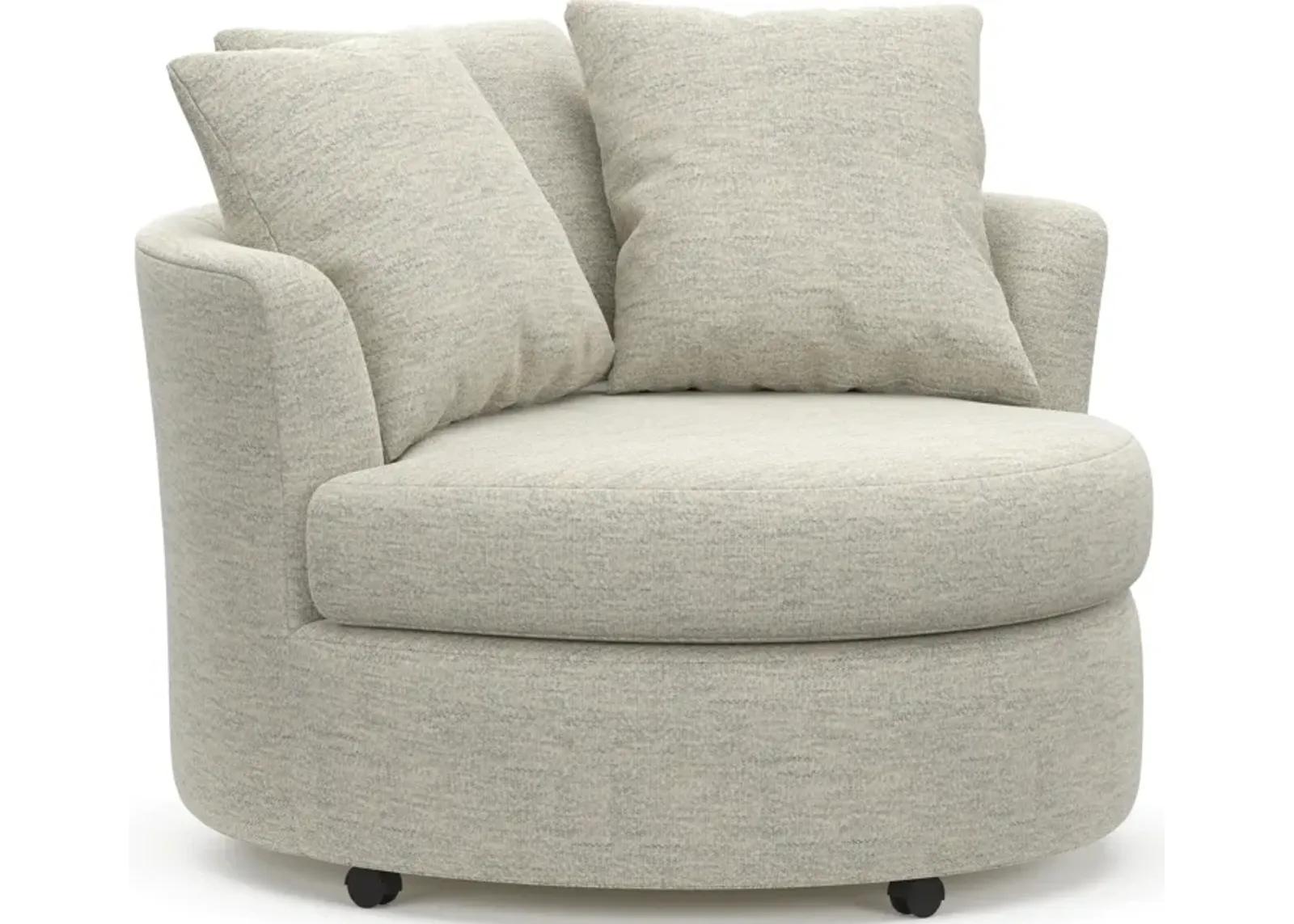 Orren Swivel Accent Chair - Merino Chalk