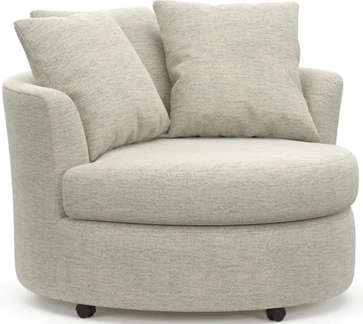 Orren Swivel Accent Chair - Merino Chalk