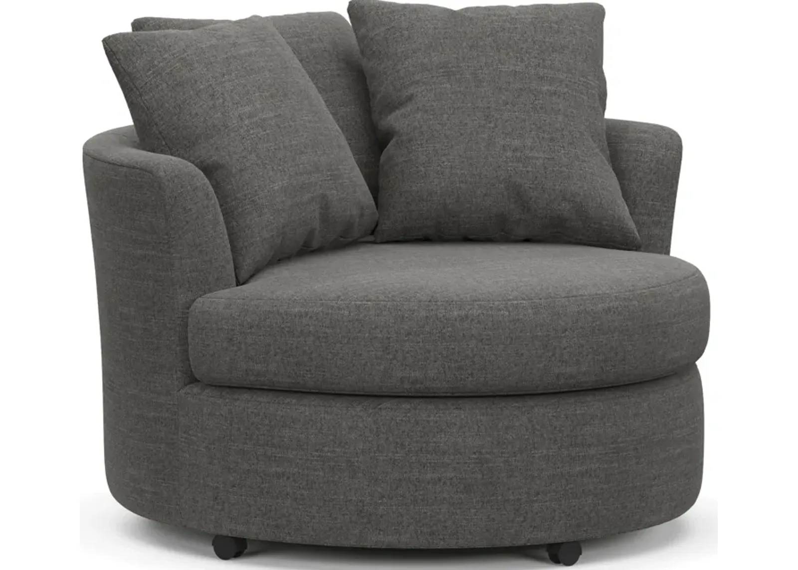 Orren Swivel Accent Chair - Curious Charcoal