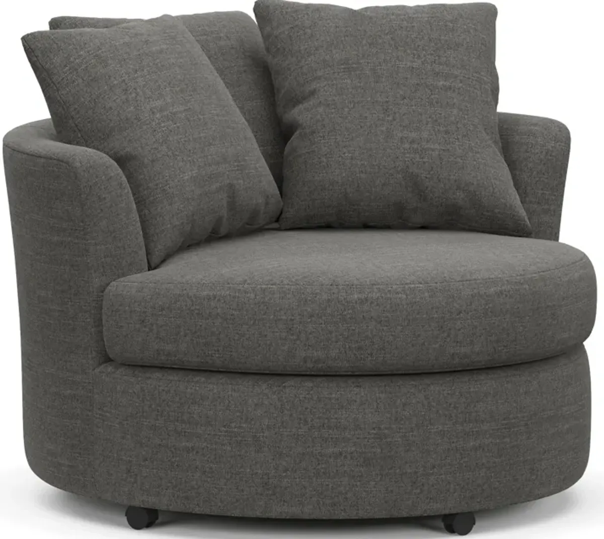 Orren Swivel Accent Chair - Curious Charcoal