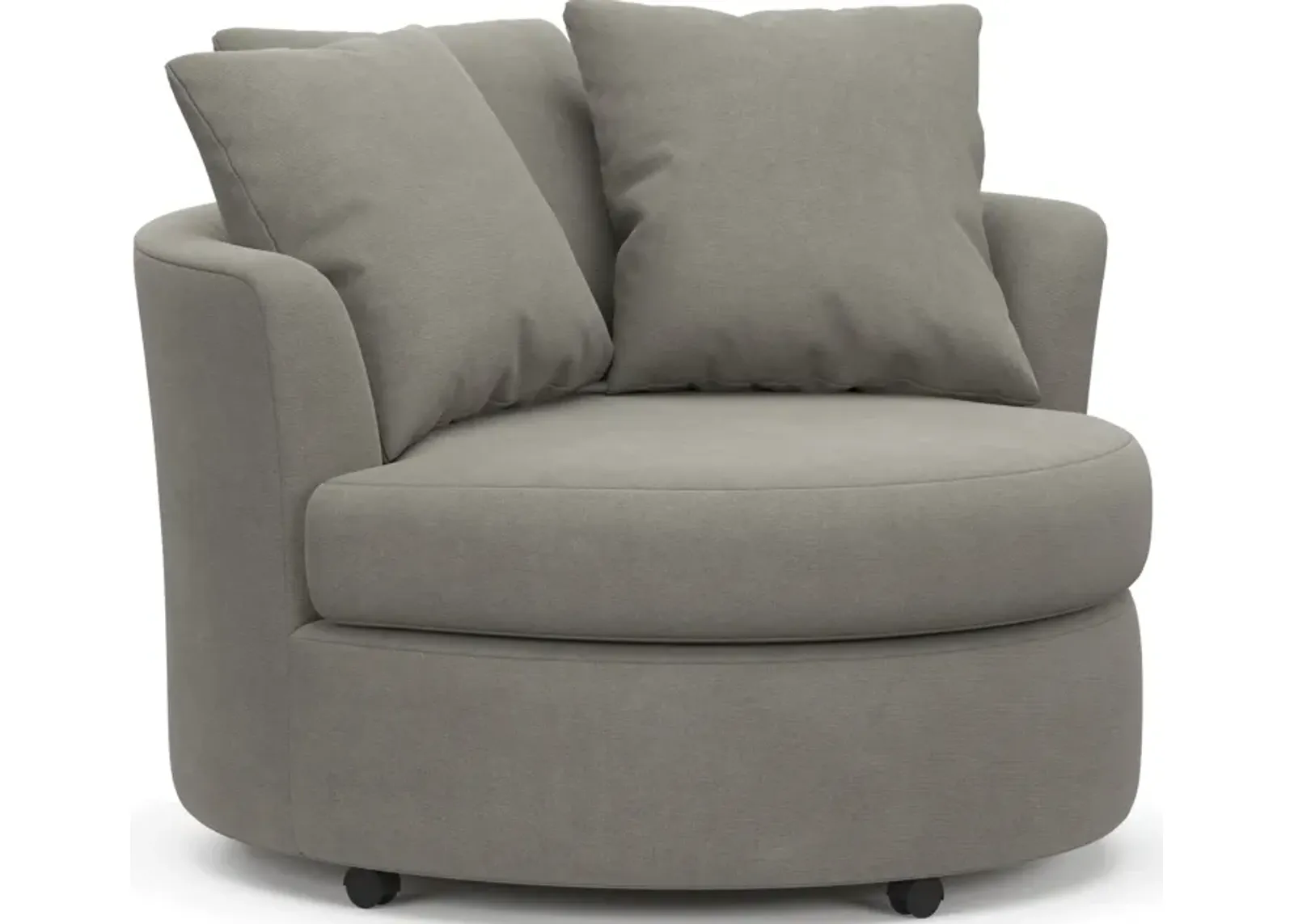 Orren Swivel Accent Chair - Abington Fog