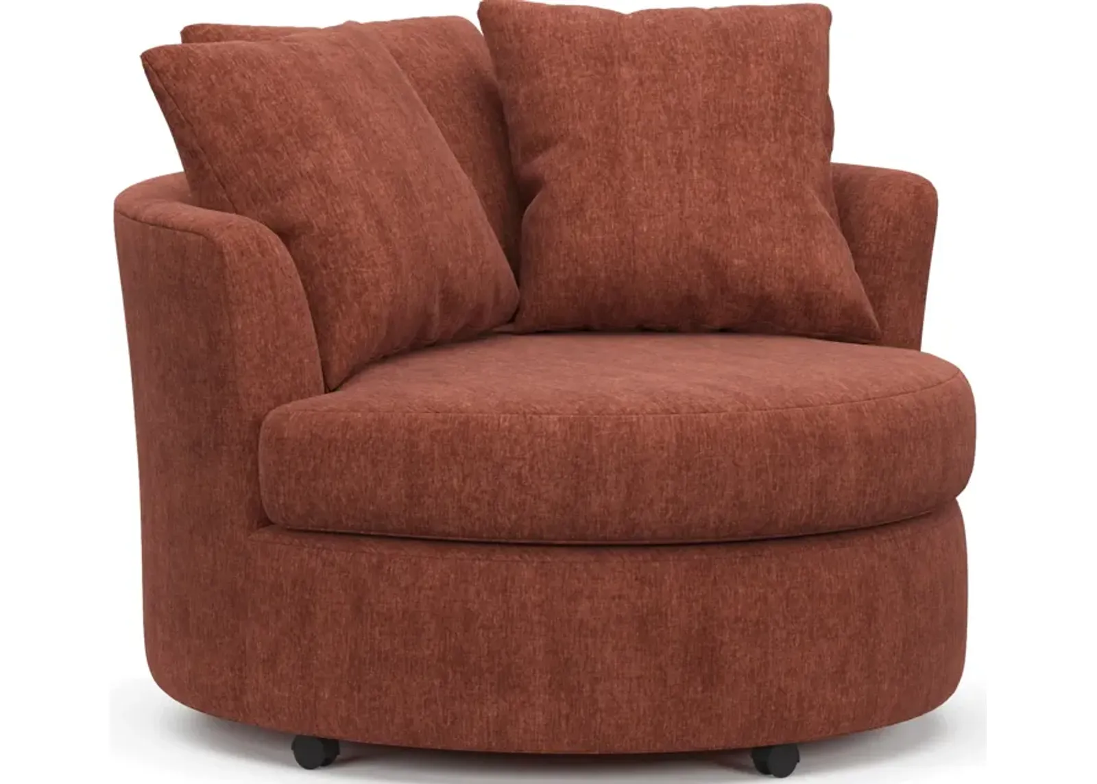 Orren Swivel Accent Chair - Contessa Paprika