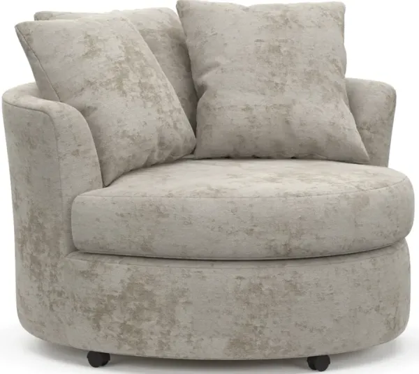 Orren Swivel Accent Chair - Hearth Cement