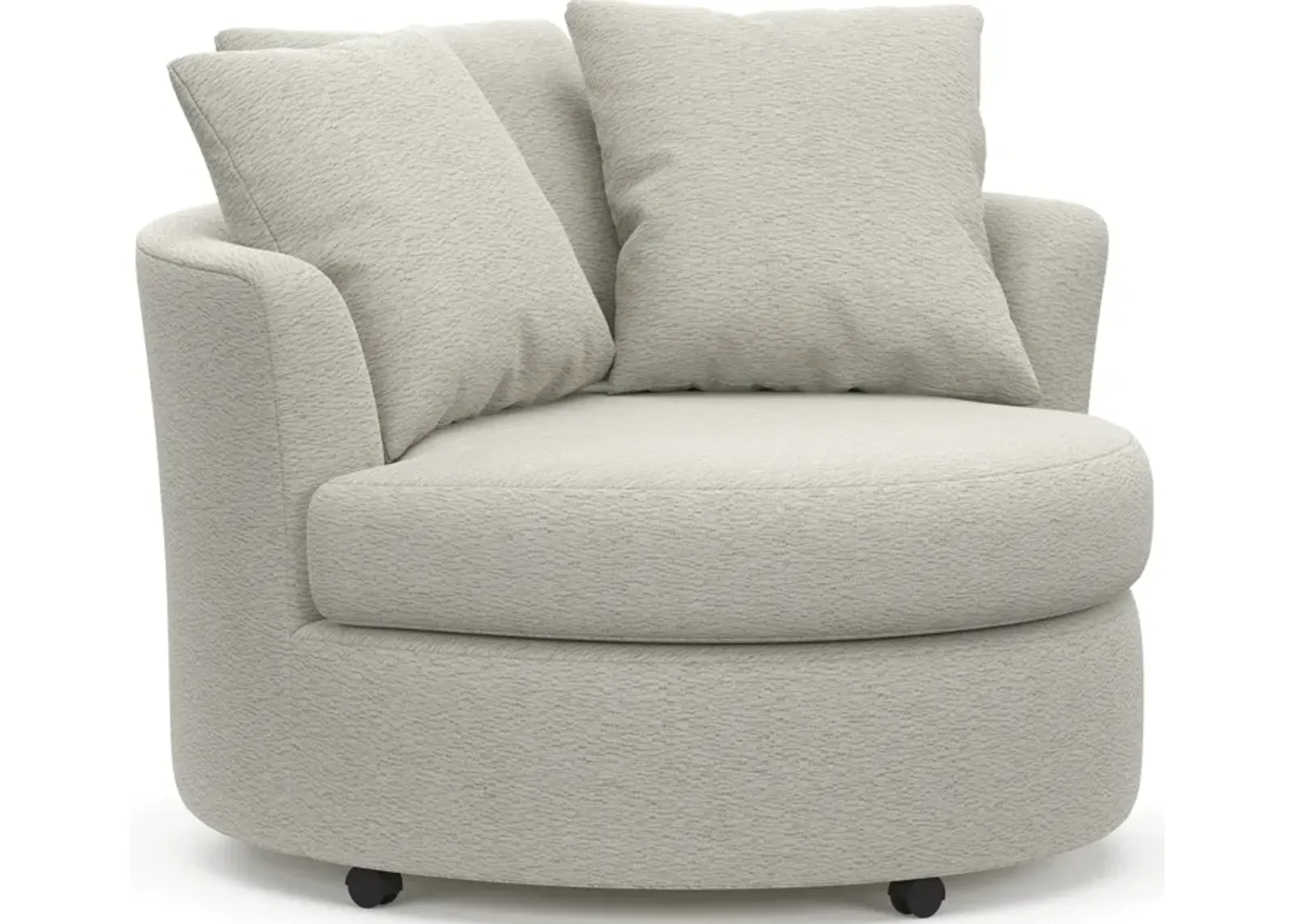 Orren Swivel Accent Chair - Everton Grey