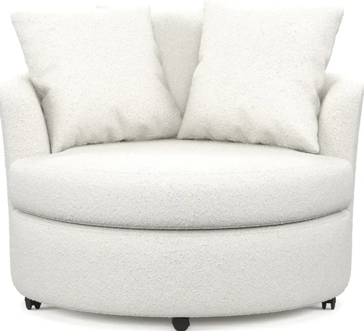 Orren Swivel Accent Chair - Bloke Snow