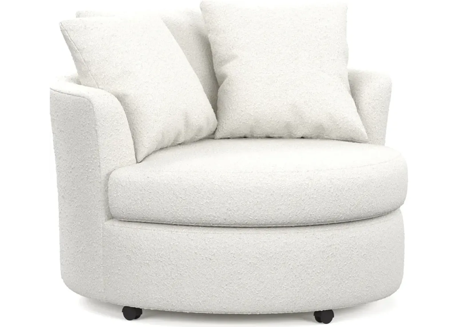 Orren Swivel Accent Chair - Bloke Snow