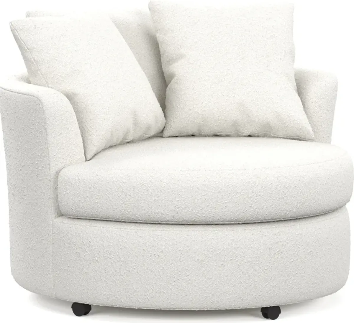 Orren Swivel Accent Chair - Bloke Snow