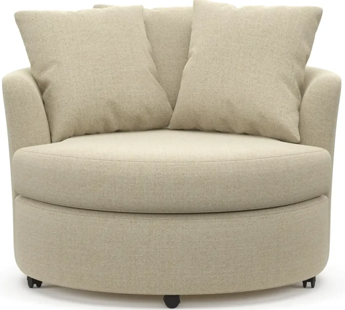 Orren Eco Performance Swivel Accent Chair - Broderick Sand